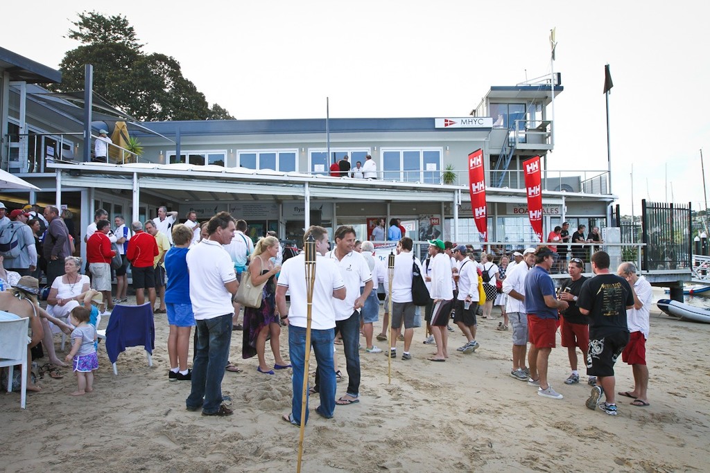 The scene back at Middle Harbour Yacht Club after racing today - 2012 Sydney Harbour Regatta  © Saltwater Images